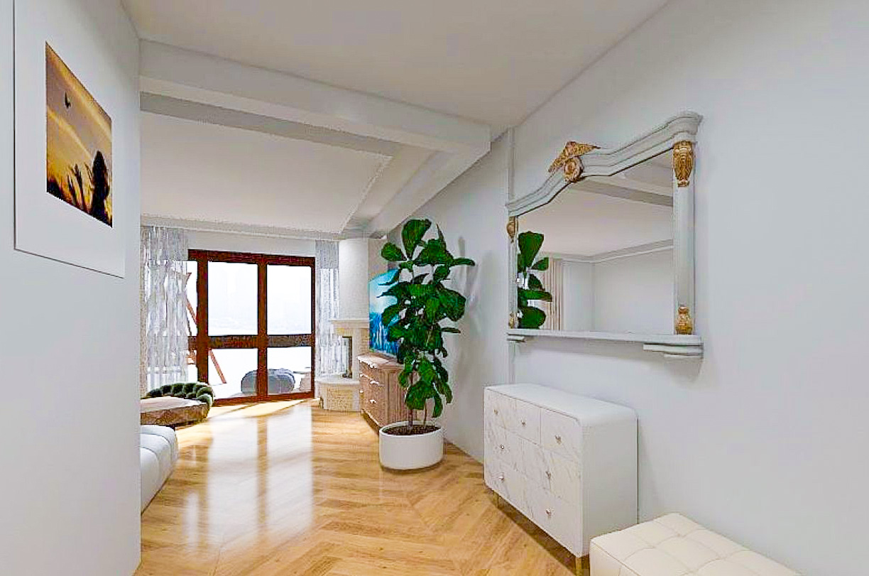 funkcjoinalny korytarz w luksusowym apartamencie na sprzedaż Gdańsk