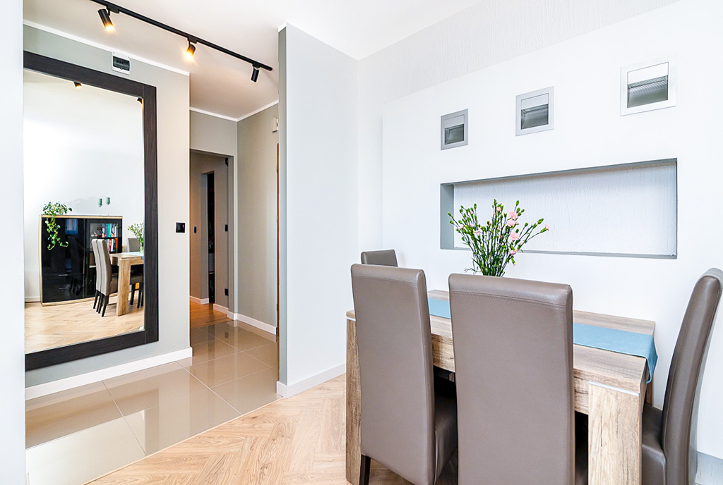elegancka aranżacja pokoju w ekskluzywnym apartamencie na sprzedaż Kwidzyn