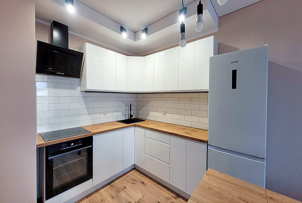 nowoczesna kuchnia w luksusowym apartamencie do wynajmu Kwidzyn