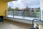 widokowy balkon przy ekskluzywnym apartamencie na wynajem Szczecin