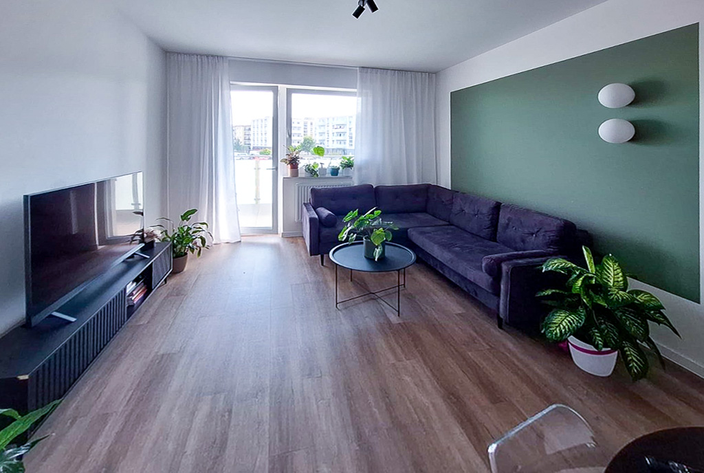 fragment salonu w luksusowym apartamencie do wynajmu Wałbrzych (okolice)