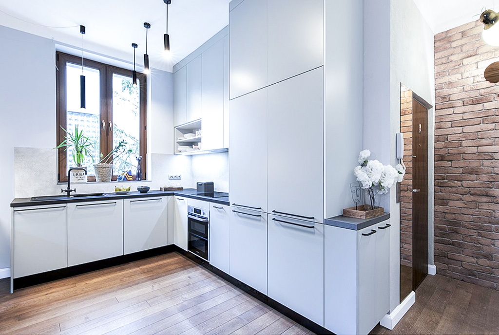 nowoczesna kuchnia w luksusowym apartamencie do wynajmu Warszawa