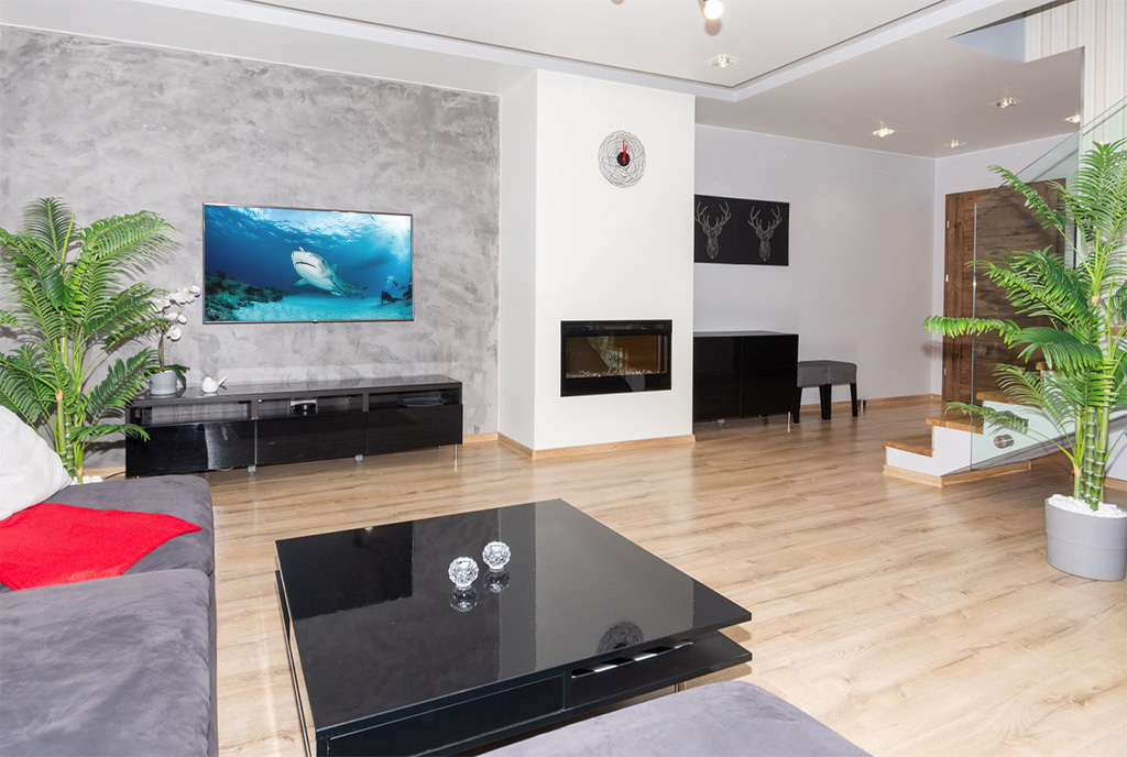 designerski salon w ekskluzywnym apartamencie do sprzedaży Bielsko-Biała okolice