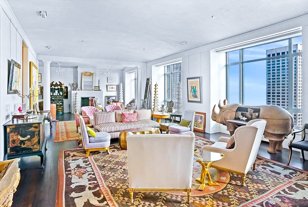jedno z pomieszczeń w luksusowym apartamencie na sprzedaż Chicago (Stany Zjednoczone Ameryki)