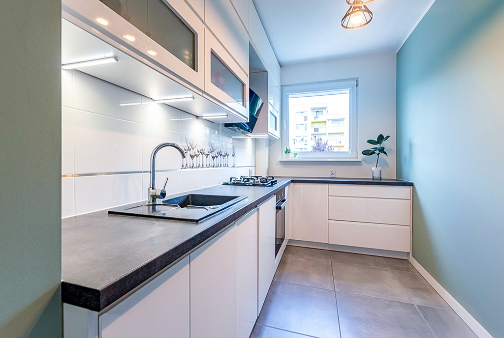 fantastyczna kuchnia w luksusowym apartamencie na sprzedaż Elbląg