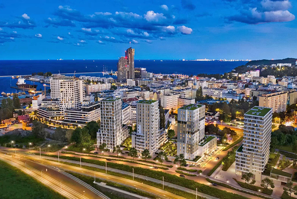 imponująca okolica, w której znajduje się oferowany do sprzedaży luksusowy apartament Gdynia