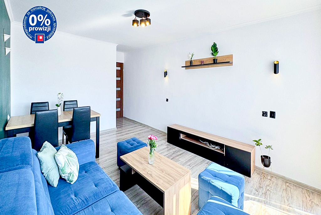 druga strona salonu w luksusowym apartamencie na sprzedaż Katowice (okolice)