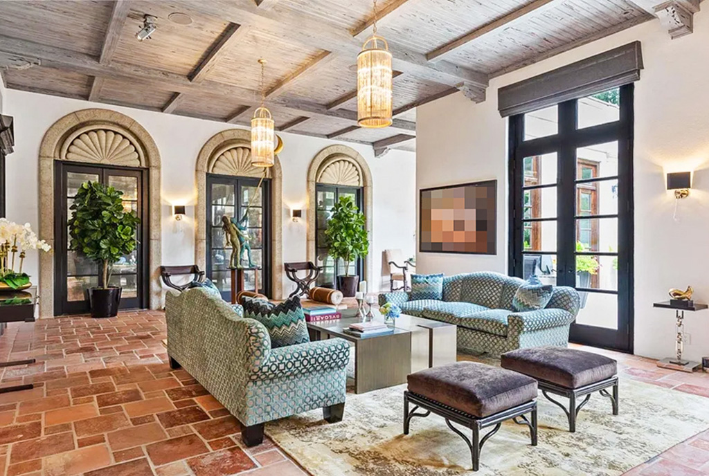 fragment pokoju gościnnego w luksusowej willi na sprzedaż New York Stany Zjednoczone Ameryki