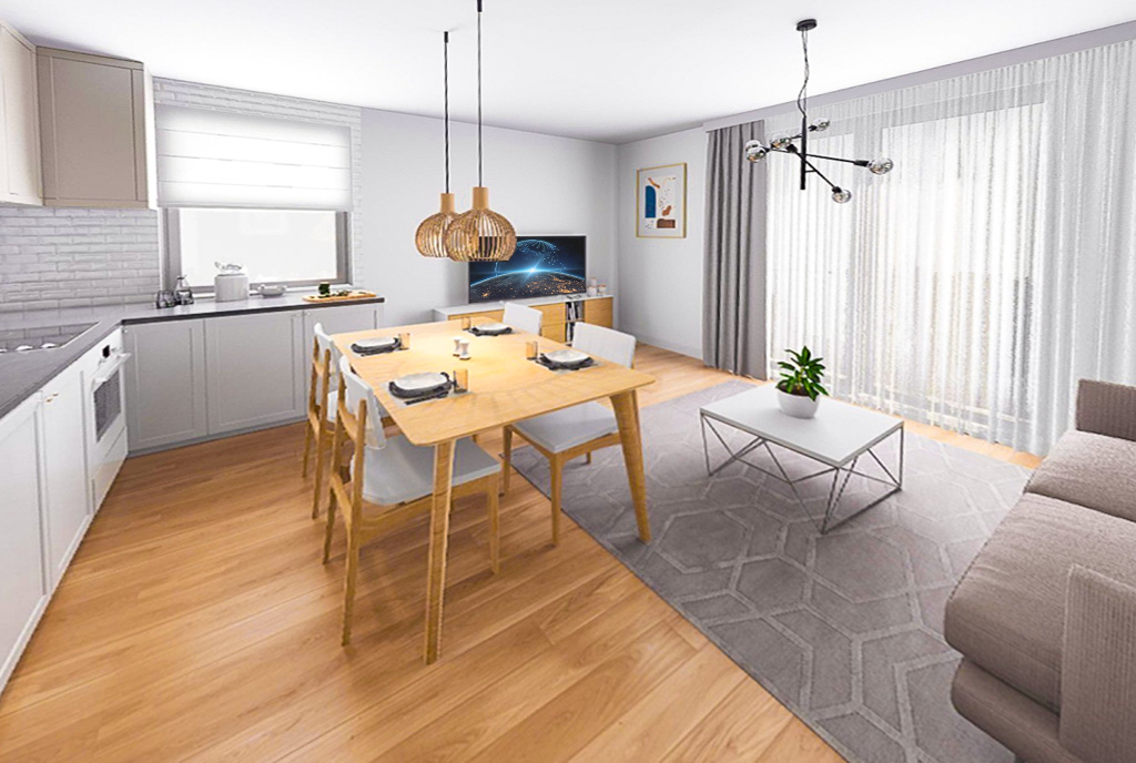 fragment pokoju dziennego w ekskluzywnym apartamencie do sprzedaży Gdańsk okolice