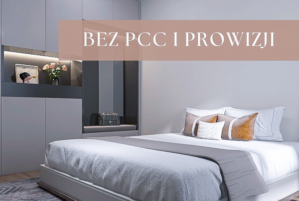 stylowa sypialnia w ekskluzywnym apartamencie na sprzedaż Gdańsk