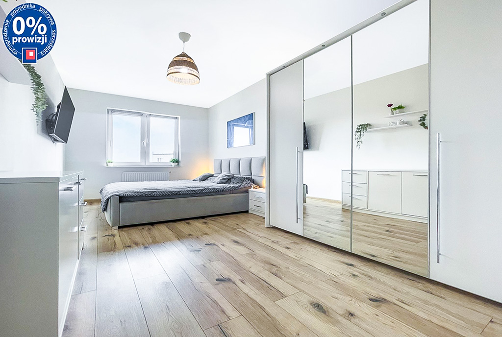 widok na sypialnię w ekskluzywnym apartamencie na sprzedaż Katowice okolice