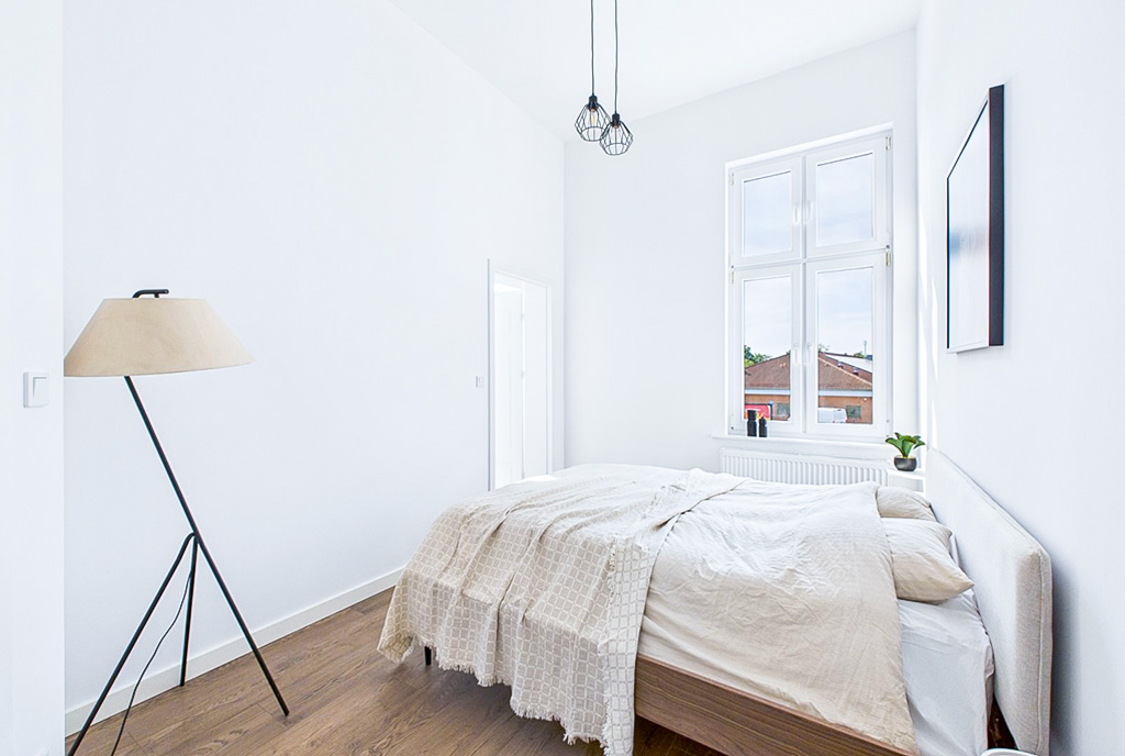 fantastyczna sypialnia w ekskluzywnym apartamencie na sprzedaż Poznań okolice