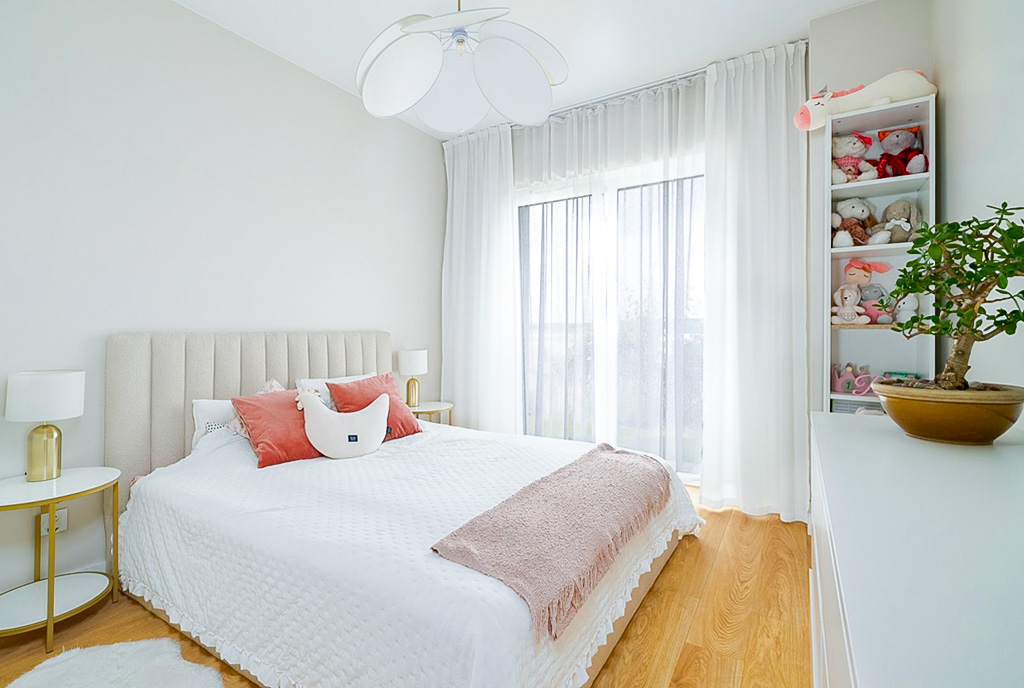 komfortowa sypialnia w ekskluzywnym apartamencie na sprzedaż Poznań okolice