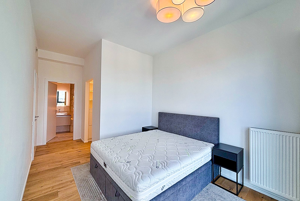 fragment sypialni w ekskluzywnym apartamencie na wynajem Szczecin