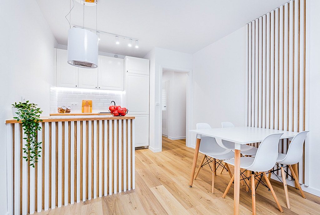 zbliżenie na aneks kuchenny w luksusowym apartamencie na sprzedaż Gdańsk