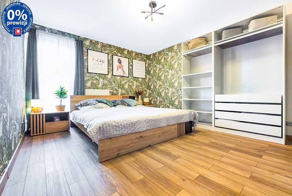 zaciszna sypialnia w ekskluzywnym apartamencie na sprzedaż Katowice okolice