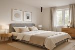 elegancka sypialnia w luksusowym apartamencie na sprzedaż Lublin