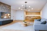 nowoczesny pokój dzienny w ekskluzywnym apartamencie do sprzedaży Lublin