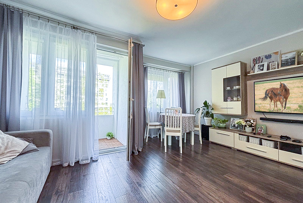 koomfortowy pokój dzienny w ekskluzywnym apartamencie do sprzedaży Szczecin