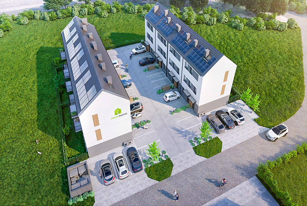 atrakcyjne osiedle, na którym znajduje się oferowany do sprzedaży luksusowy apartament Wrocław okolice
