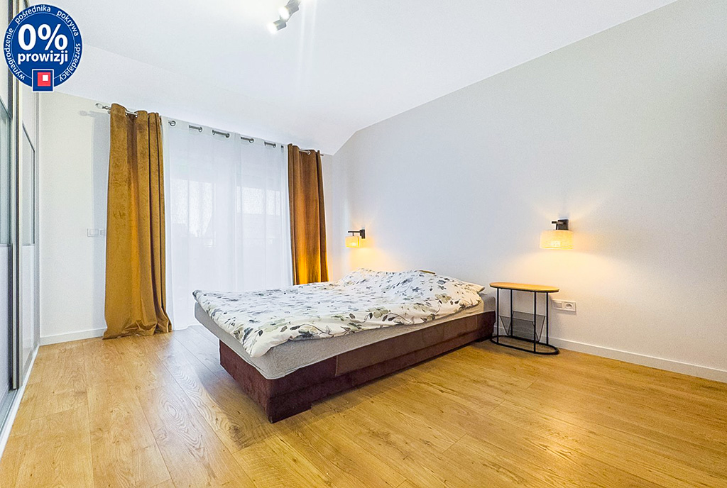 zaciszna sypialnia w ekskluzywnym apartamencie na sprzedaż Katowice okolice