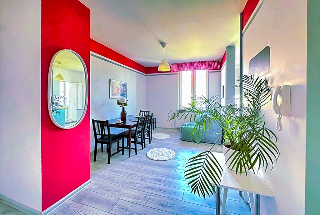 jeden z pokoi w luksusowym apartamencie do wynajmu Gdańsk