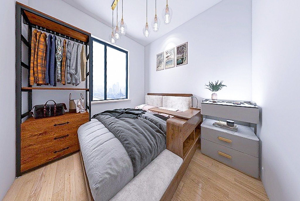 zaciszna sypialnia w ekskluzywnym apartamencie na sprzedaż Gdańsk