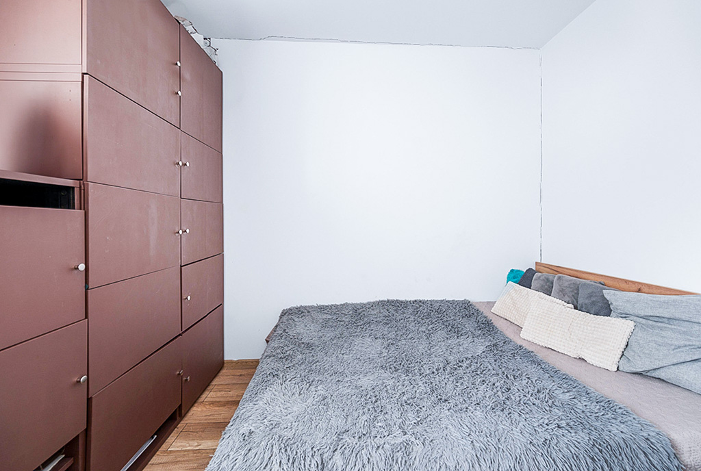 na zdjęciu sypialnia w luksusowym apartamencie na sprzedaż Gdańsk