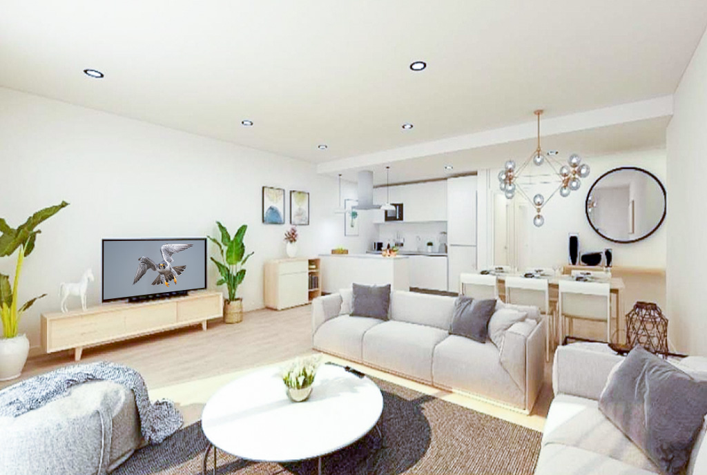 nowoczesny salon w ekskluzywnym apartamencie do sprzedaży Hiszpania Estepona