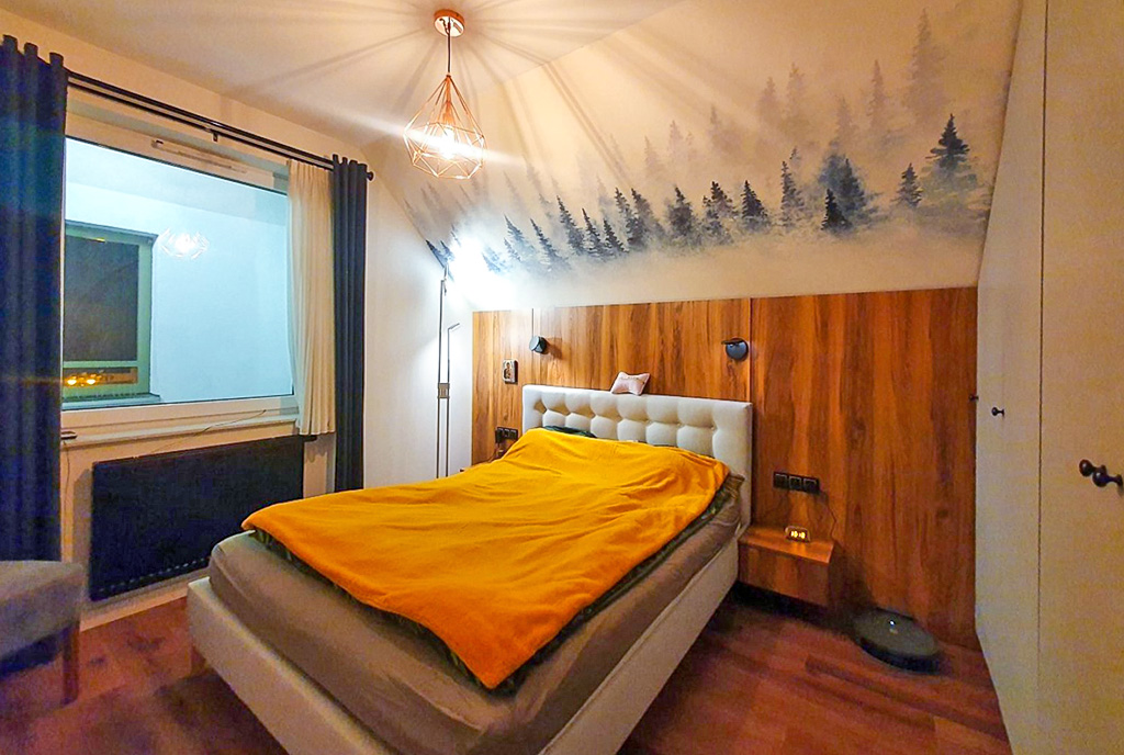 zaciszna sypialnia w ekskluzywnym apartamencie na sprzedaż Kwidzyn