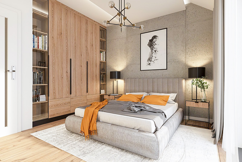 fragment sypialni w luksusowym apartamencie na sprzedaż Wrocław okolice