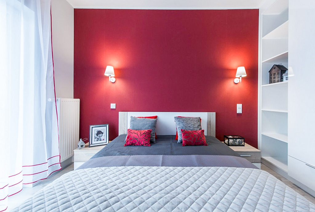 kameralna sypialnia w ekskluzywnym apartamencie na wynajem Gdańsk