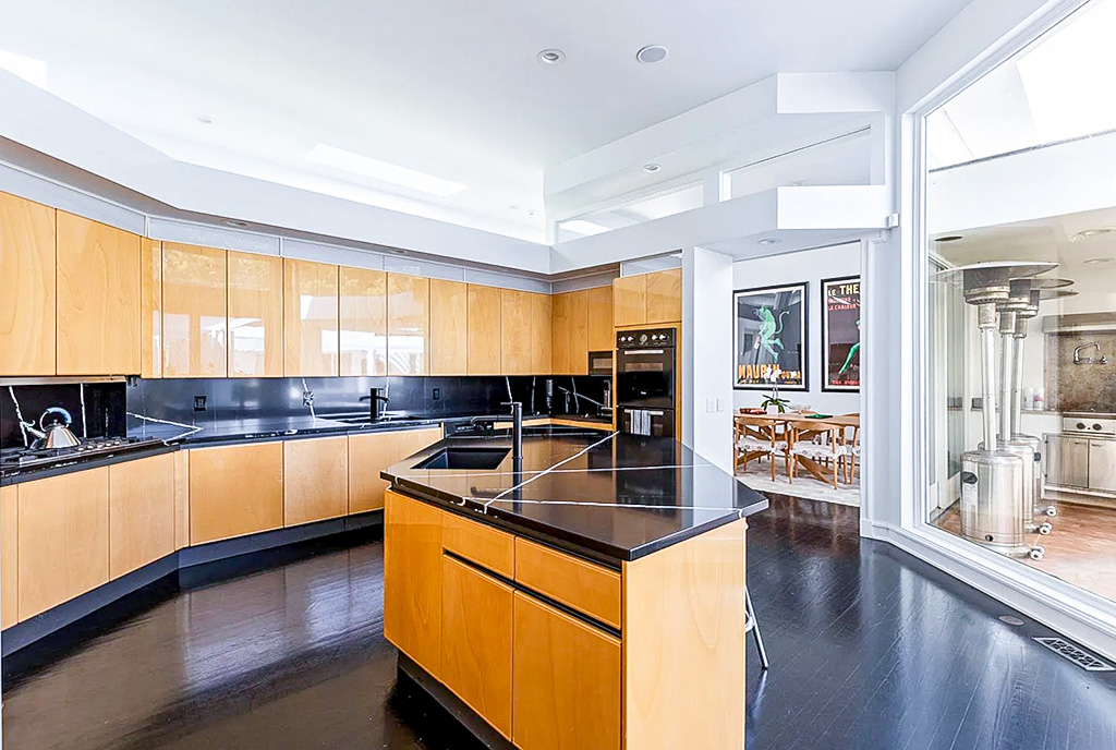 imponująca kuchnia w ekskluzywnej willi na sprzedaż New York Stany Zjednoczone Ameryki