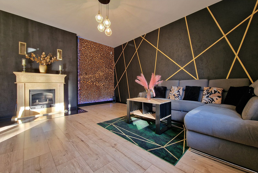 designerski salon w luksusowej willi na sprzedaż Wieluń okolice