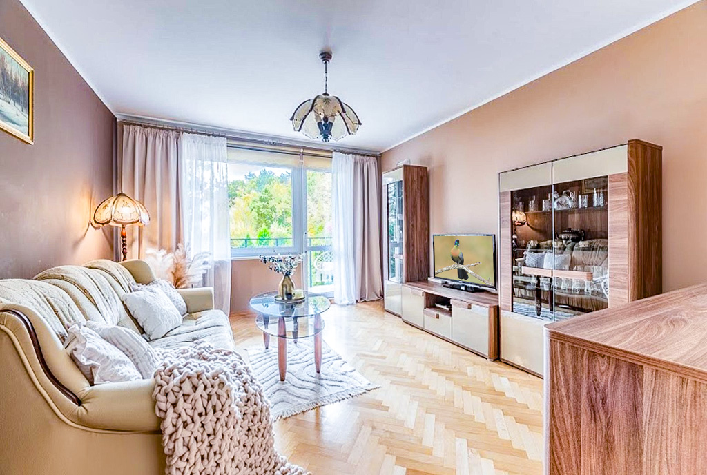 elegancki salon w ekskluzywnym apartamencie do sprzedaży Gdynia okolice