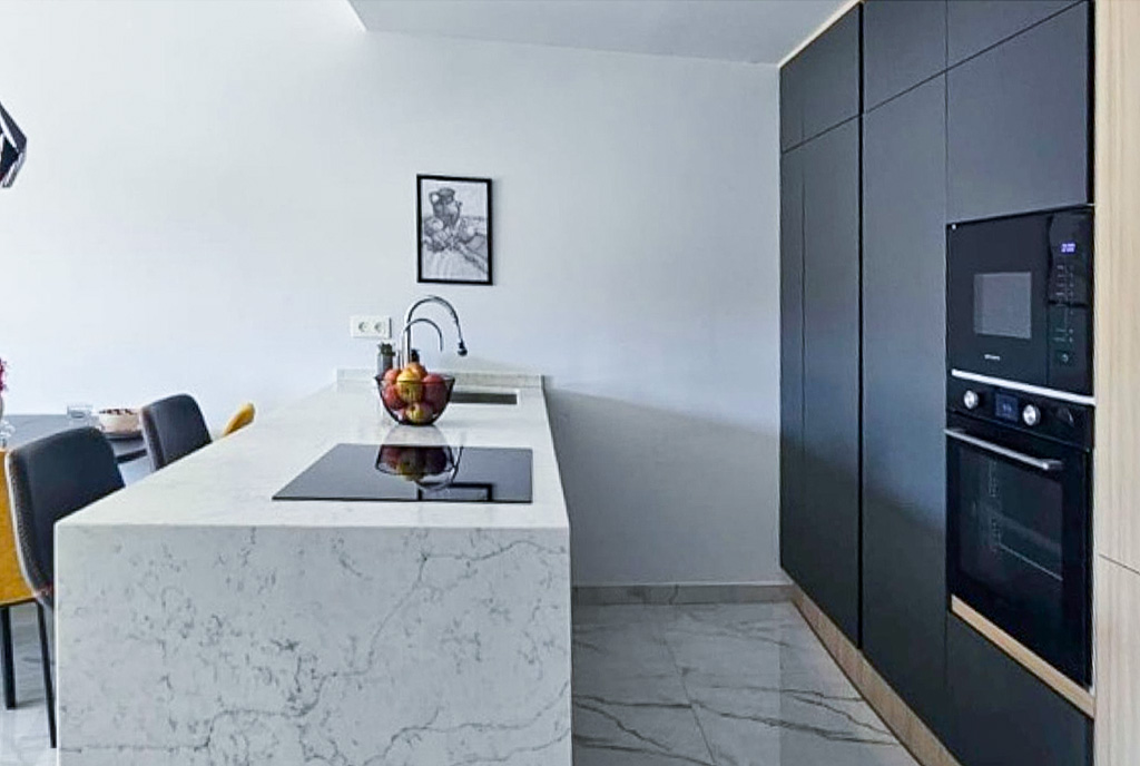imponująca kuchnia w luksusowym apartamencie na sprzedaż Hiszpania Villamartin