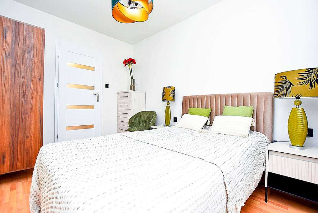komfortowa sypialnia w ekskluzywnym apartamencie na sprzedaż Inowrocław