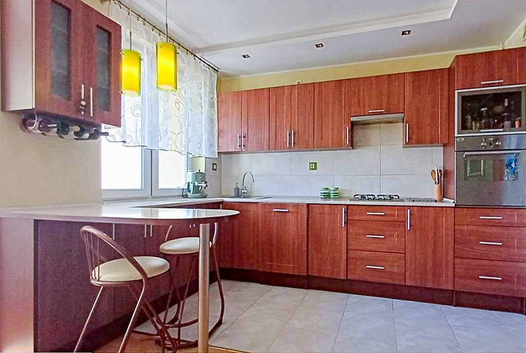 zbliżenie na kuchnię w luksusowym apartamencie na sprzedaż Wrocław