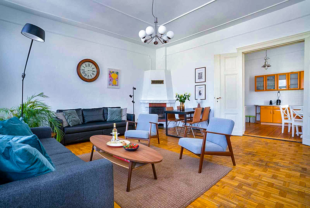 elegancki salon w ekskluzywnym apartamencie do sprzedaży Bydgoszcz