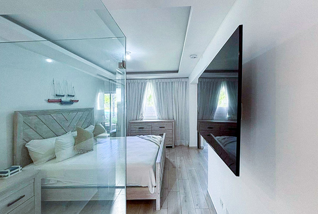 wygodna sypialnia w luksusowym apartamencie na sprzedaż Dominikana Bavaro