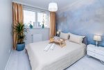 zaciszna sypialnia w ekskluzywnym apartamencie na sprzedaż Gdańsk