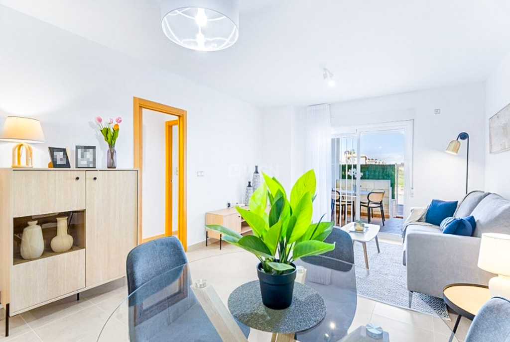 fragment pokoju gościnnego w luksusowym apartamencie na sprzedaż Hiszpania Orihuela Costa Cabo Roig
