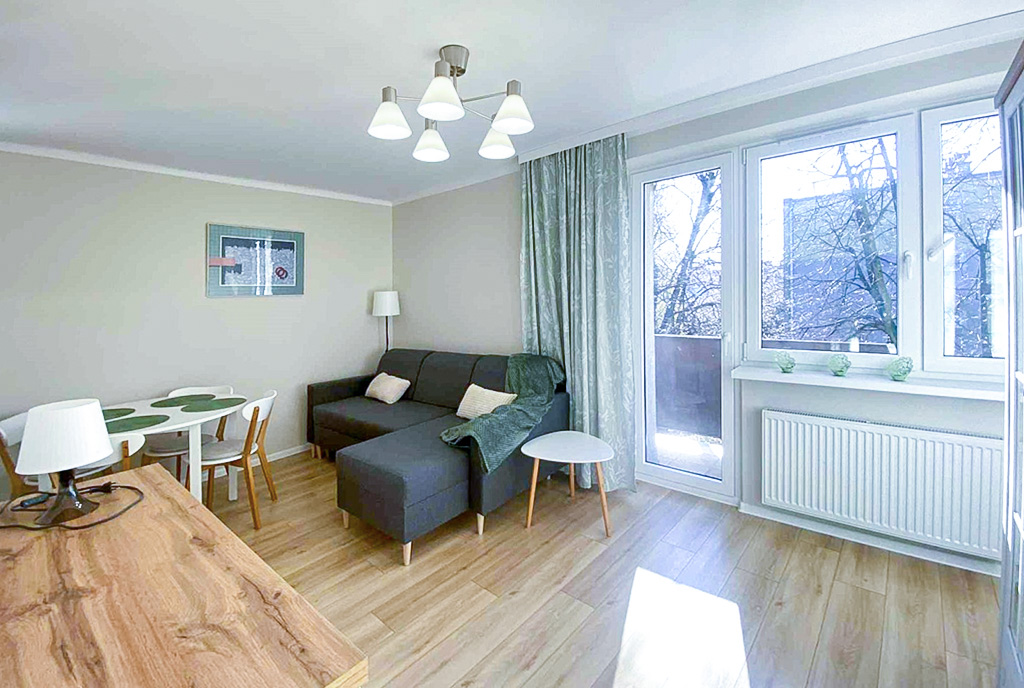 fragment pokoju dziennego w luksusowym apartamencie do wynajmu Częstochowa