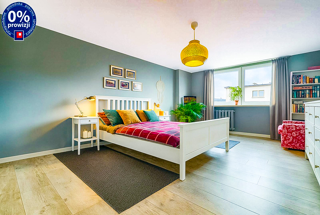 kameralna sypialnia w ekskluzywnym apartamencie na sprzedaż Katowice (okolice)