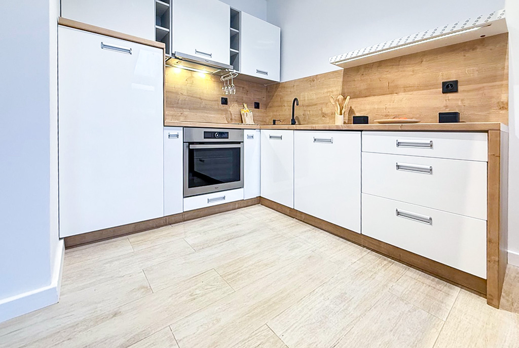 nowoczesna kuchnia w luksusowym apartamencie na sprzedaż Szczecin