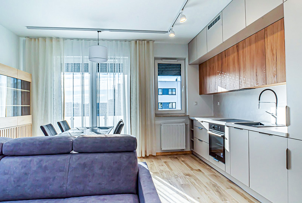 fragment komfortowego wnętrza luksusowego apartamentu do wynajmu Bolesławiec