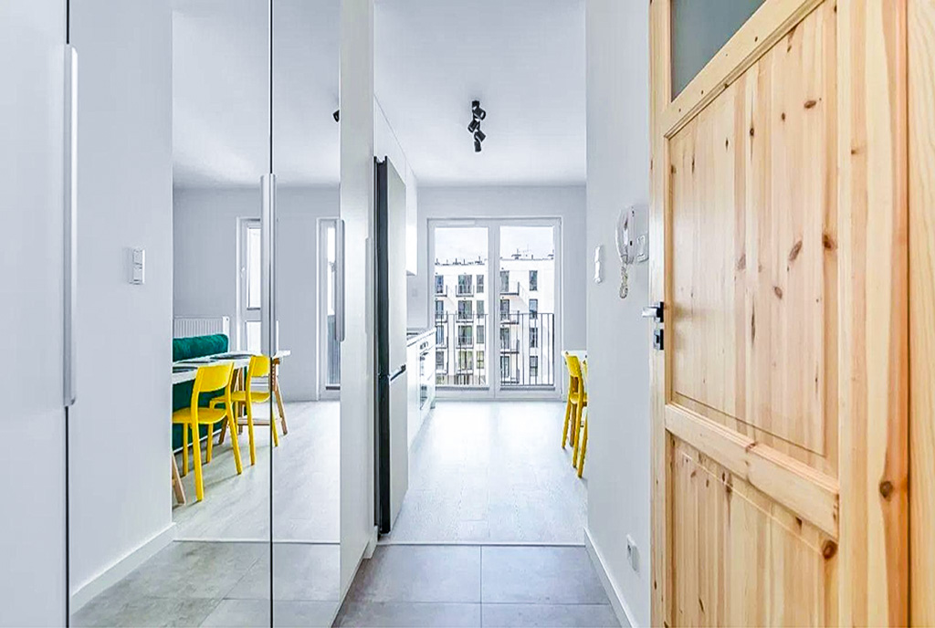 funkcjonalny hol w ekskluzywnym apartamencie na sprzedaż Gdańsk