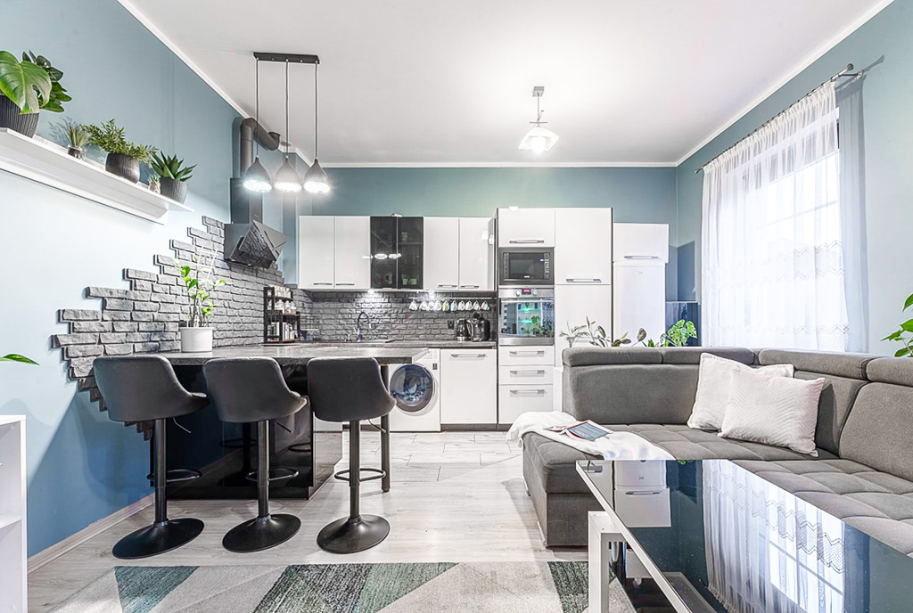 zbliżenie na kuchnię w luksusowym apartamencie na sprzedaż Gdynia okolice