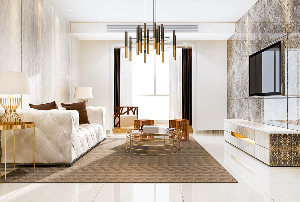 jeden z pokoi w luksusowym apartamencie na sprzedaż Kielce (okolice)