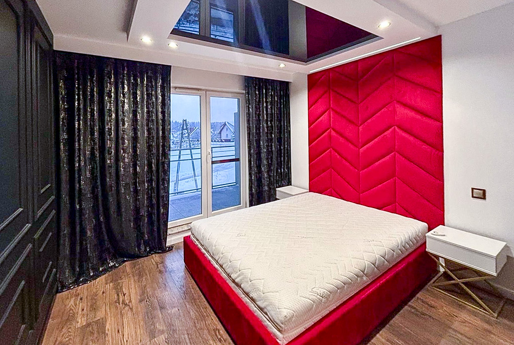 kameralna sypialnia w ekskluzywnym apartamencie na sprzedaż Mazury